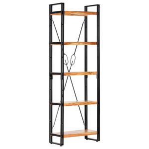 vidaXL Biblioth&egrave;que &agrave; 5 niveaux 60x30x180 cm Bois d'acacia solide