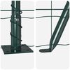 vidaXL Cl&ocirc;ture avec poteau Vert 0,4 x 50 m Acier et PVC