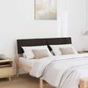 vidaXL T&ecirc;te de lit capitonn&eacute;e Noir 140 cm Pin massif