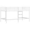 vidaXL Lit mezzanine pour enfants Blanc 99,5 x 200 cm Acier