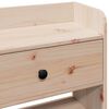 vidaXL T&ecirc;te de lit avec rangement 140 cm bois massif de pin