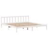 vidaXL Cadre de lit sans matelas blanc 180x200 cm bois massif de pin