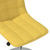 vidaXL Tabouret de bar Jaune moutarde Tissu