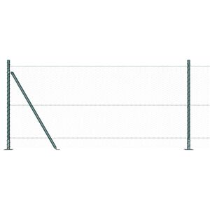 vidaXL Cl&ocirc;ture hexagonale avec base en b&eacute;ton 100 x 1 m Vert Maille