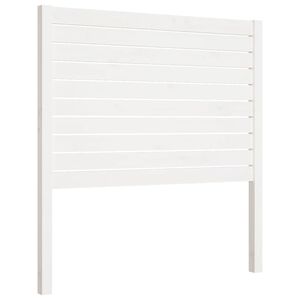 vidaXL T&ecirc;te de lit Blanc 81x4x100 cm Bois massif de pin