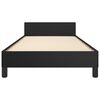 vidaXL Cadre de lit sans matelas noir 80x200 cm similicuir