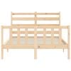 vidaXL Cadre de lit sans matelas 140x190 cm bois de pin massif
