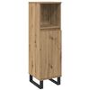 vidaXL Ensemble de mobilier de salle de bain avec porte 3 pcs Marron