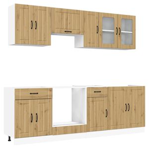 vidaXL Ensemble d'armoires de cuisine 8 pcs Kalmar bois d'ing&eacute;nierie