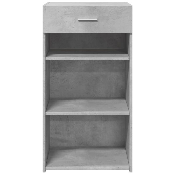 vidaXL Buffet gris b&eacute;ton 50x42,5x93 cm bois d'ing&eacute;nierie