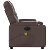 vidaXL Fauteuil de massage inclinable électrique marron similicuir