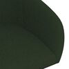 vidaXL Chaises pivotantes &agrave; manger lot de 4 vert fonc&eacute; velours