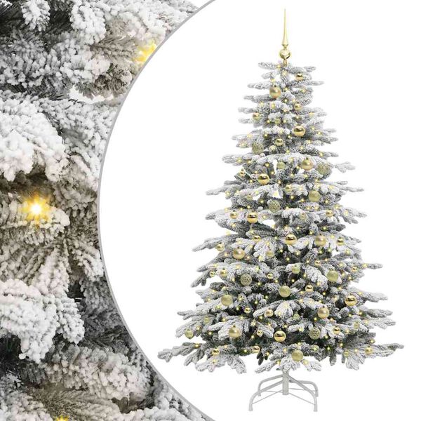 vidaXL Sapin de No&euml;l Artificiel &agrave; Branches Articul&eacute;es Blanc 180 cm
