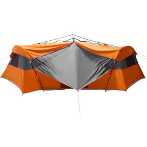 vidaXL Tente int&eacute;rieure 8 personne Gris et orange taffetas