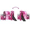vidaXL Lit mezzanine pour enfants Noir et rose 90 x 200 cm M&eacute;tал