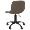 vidaXL Chaises pivotantes &agrave; manger lot de 2 Gris clair Velours