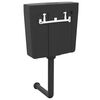 vidaXL R&eacute;servoir de toilette avec entr&eacute;e d'eau inf&eacute;rieure 3/6 L Noir
