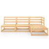 vidaXL Salon de jardin 4 pcs Bois de pin massif