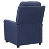 vidaXL Fauteuil de massage Bleu Tissu