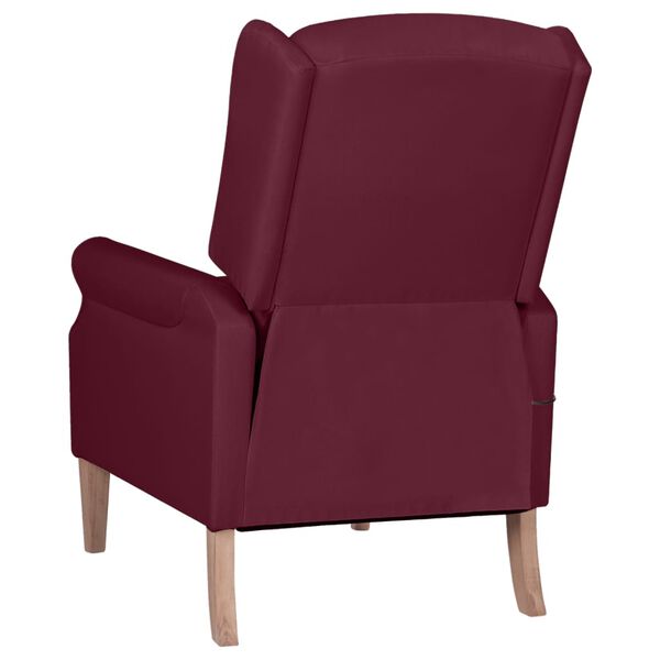 vidaXL Fauteuil de massage inclinable Violet Tissu