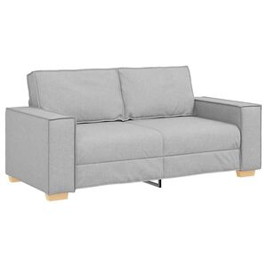 vidaXL Canap&eacute; 2 places Gris nuage 140 cm Tissu