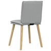 vidaXL Chaises &agrave; manger lot de 6 gris clair tissu