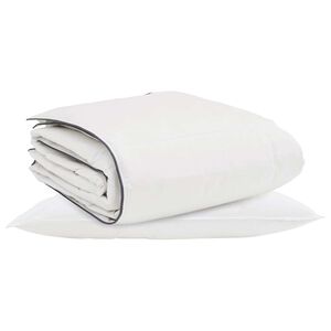 vidaXL Duvet d'hiver avec oreiller 2 pi&egrave;ces Blanc Plume de canard
