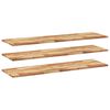 vidaXL &Eacute;tag&egrave;res flottantes 3 pcs 120x40x2 cm acacia massif &agrave; l'huile