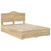 vidaXL Cadre de lit Ch&ecirc;ne Sonoma 140 x 200 cm Bois d'ing&eacute;nierie