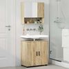 vidaXL Ensemble de mobilier de salle de bain 2 pcs Ch&ecirc;ne Sonoma