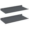 vidaXL &Eacute;tag&egrave;re flottante Montage mural 2 pc Anthracite Acier