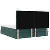 vidaXL Lit avec rangement et matelas Vert fonc&eacute; 180 x 200 cm Velours