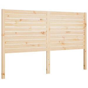 vidaXL T&ecirc;te de lit 126x4x100 cm Bois massif de pin