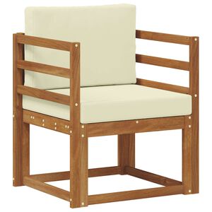 vidaXL Canap&eacute; d&rsquo;ext&eacute;rieur Bois d'acacia massif et polyester Naturel