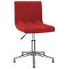 vidaXL Chaises &agrave; manger pivotantes lot de 4 rouge bordeaux velours