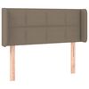 vidaXL T&ecirc;te de lit &agrave; LED Taupe 103x16x78/88 cm Tissu