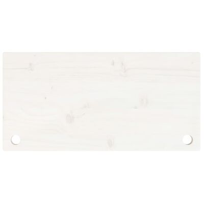 vidaXL Dessus de bureau blanc 80x40x2,5 cm bois massif de pin