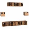 vidaXL Ensemble meuble TV 7 pcs Bois Ancien Bois d'ing&eacute;nierie