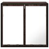 vidaXL Armoire &agrave; miroir de salle de bain ch&ecirc;ne marron bois ing&eacute;nierie