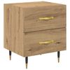vidaXL Cabinet de chevet Ch&ecirc;ne artisanal 40 x 35 x 47,5 cm