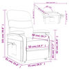 vidaXL Fauteuil de massage Rouge bordeaux Similicuir