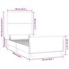 vidaXL Cadre de lit sans matelas vert fonc&eacute; 100x200 cm velours