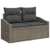vidaXL Ensemble de canap&eacute; de jardin avec stockage 8 pcs Gris polyrotin