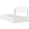 vidaXL Lit de Rangement Blanc 90 x 200 cm Bois d'ing&eacute;nierie
