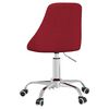 vidaXL Chaise pivotante de salle &agrave; manger Rouge bordeaux Tissu