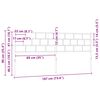 vidaXL T&ecirc;te de lit de remplacement m&eacute;tal blanc 180 cm
