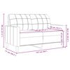 vidaXL Canap&eacute; &agrave; 2 places Vert fonc&eacute; 120 cm Velours
