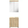 vidaXL Ensemble de mobilier de salle de bain TULUM Ch&ecirc;ne Sonoma