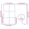 vidaXL Paroi de douche avec verre ESG transparent 115x195 cm Noir