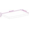 vidaXL Dessus de table 50x30x3,8 cm bord vif bois massif manguier brut